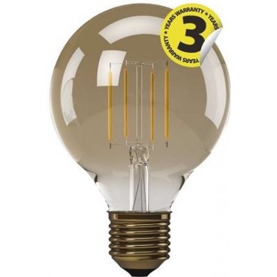 Emos LED žiarovka Z74304 Vintage G95 4W E27 teplá biela