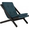Karup deckchair BOOGIE - lehátko (skladacie) 65x88x75 cm petrol blue black (lak)