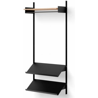 New Works Policová zostava Wardrobe Shelf 1, oak/black