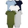 CARTERS CARTER'S Body krátky rukáv Mix chlapec jednofarebnéLBB 5 ks NB/ veľ. 56
