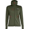 Dámska mikina Salewa Agner Hybrid PL/DST W FZ Hdy Dark Olive Melange 42