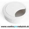 Káblová prechodka okrúhla fi 60 mm (biela)