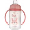 CANPOL BABIES Hrnček tréningový s úchytmi Cute Animals ružový zajko, 320ml 56-512_pin2