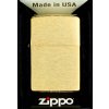 Zapaľovač Zippo benzínový Brass Brushed zlatý
