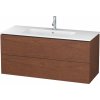 Duravit L-Cube skrinka 122x48.1x55 cm závesné pod umývadlo orech LC624301313