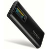 AXAGON EEM2-SD2B, USB-C 10Gbps externý box s displejom pre M.2 NVMe/SATA SSD, bezskrutkový, čierny EEM2-SD2B