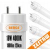 4x LED trubicové svetlo 18W T8 120cm 1800lm 4000K neutrálna biela