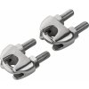 LUX-TOOLS Lanová svorka nerezová oceľ, 2 ks, pre laná s pr. 2 mm