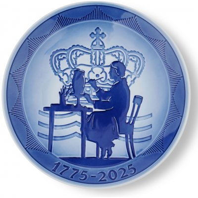 Royal Copenhagen Porcelánový tanier Blue Collectibles Anniversary 18 cm