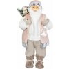 Dekorácia MagicHome Vianoce, Santa, s darčekom, ružovo-hnedý, 60 cm (8095510)