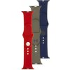 Fixed Silicone Strap 3x set silikónových remienkov pre Apple Watch 42/44/45/46/49mm v rôznych farbách, varianta 3 FIXSST-434-3SET3
