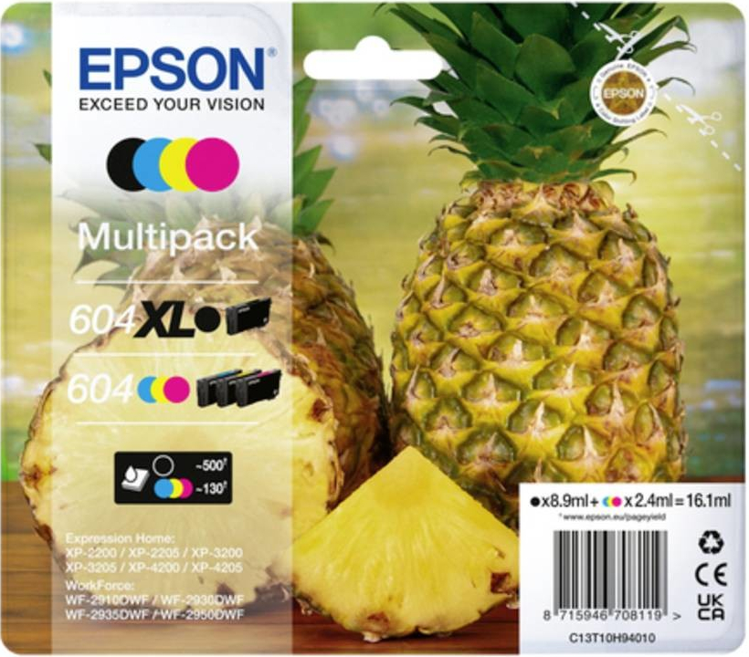 Epson 604 XL Black + 604 Multipack - originálny