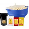Relaxdays Popkornovač do mikrovlnnej rúry - set na domácu výrobu popcornu
