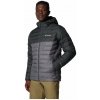 Pánska bunda Columbia Powder Lite™ II Hooded Jacket Veľkosť: L / Farba: sivá/čierna