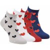 Dámske členkové bavlnené srdiečkové ponožky Zdravé ponožky mix farieb 39-42 1 kus 4 páry