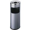 Kôš s popolníkom 17 ℓ strieborný