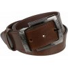 Štýlový džínsový opasok MAGNUM Jeans hnedý 120