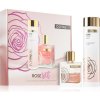 Olival Rose hydratačné telové mlieko 200 ml + olej s trblietkami na tvár, telo a vlasy 50 ml kozmetická sada