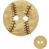 Ideal malý okrúhly gombík baseballova loptička 15 mm 10 kusov