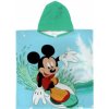Himatsingka EU - Chlapčenské bavlnené pončo osuška s kapucňou Mickey Mouse - Disney / 60 x 120 cm