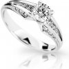 Cutie Jewellery Trblietavý prsteň z bieleho zlata Z6805-2103-10-X-2 48 mm
