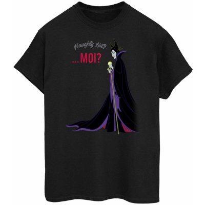 Disney Dámske tričko Maleficent Christmas Naughty List BI51916 Čierna
