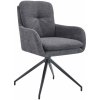 Design-Shop Jedálenská stolička Pickett - látka - tmavošedá