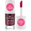Essence WHAT A TINT! tekutá lícenka a lesk na pery 4,9 ml