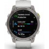 Hodinky Garmin Epix Sapphire Titan/White Silicone Band (010-02582-21)
