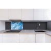 DIMEX | Dibond doska za kuchynskú linku | DBW-06040-158 Modrý abstrakt | 60 x 40 cm + Dibond obkladová doska Dimex do kuchyne Modrý abstrakt v rozmere 60 x 40 cm