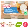 Babybio Brassé z kravského mlieka hruška škorica 2 x 130 g
