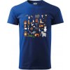 Zvieratká na triku - Klasické pánske tričko vyššej gramáže - 3XL ( Kráľovská modrá )