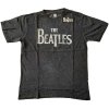 The Beatles tričko Drop T Logo Šedá L