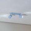 TK Lighting Stropné bodové svetlá Livia, svetlo modré, 35 cm, 2-pl., kov, GU10 - 10237