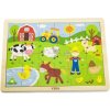 Viga Drevené puzzle Farma 24 ks