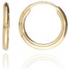 MOISS EA000410 - Náušnice zo žltého zlata krúžky