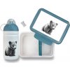 Set Zdravá lahev 0,5 l a Zdravá sváča Medveď Kuba -