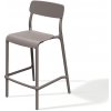 Vysoká barová stolička RIMO 520x545x1075 - farba: zemitá hnedá - vrstva - Prosperplast