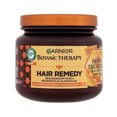 Garnier Botanic Therapy Honey Treasure Hair Remedy posilující maska s medem pro poškozené a lámavé vlasy 340 ml pro ženy