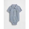 GAP Baby body Oxford Modrá 3-6M