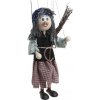 Drevená marioneta Ježibaba, 35 cm