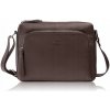 Paolo Peruzzi kabelka kabelka cez rameno z pravej kože, hnedá
