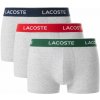 Pánske boxerky Lacoste Stretch Cotton Trunks 3P - Sivý (M)