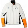 Brooks Run Visible 1/2 Zip 2.0 reflexní mikina dámská Barva: Ecru/Fluoro Flash/Black, Velikost: XS