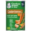 GERBER Organic chrumky s mrkvou a pomarančom 35 g​