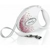 Flexi Vodítko Glam Splash M pásek 5m Pink