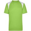 James&Nicholson pánske funkčné tričko JN397 lime green