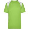 James&Nicholson Pánske funkčné tričko JN397 Lime Green M