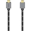 Hama HDMI prepojovací kábel Zástrčka HDMI-A, Zástrčka HDMI-A 2.00 m sivá, čierna 00200504 8K UHD HDMI kábel; 00200504