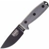 ESEE Knives Model 3, Coyote Brown Sheath, MOLLE Back and Clip Plate ESEE-3PM-MB